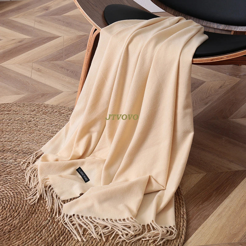 2022 fashion Tassels women scarf shawls and Wraps lady Designer solid female hijab stoles long pashmina foulard head scarves