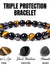 1 Natural Black Obsidian Hematite Tiger Eye Bead Bracelet For Men Magnetic Health Protection For Women Soul Jewelry