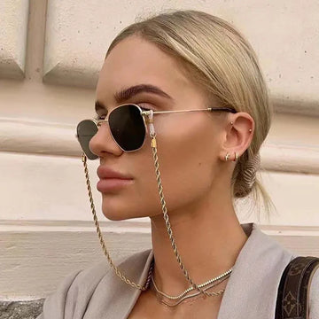 Fashion Reading Glasses Chain for Women Metal Sunglasses Cords Eyeglass Lanyard Hold Straps Eyewear Retainer