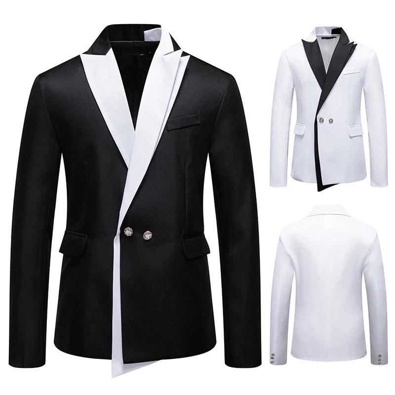 High-quality men's business fitted suits, groom and best man's formal wear, and male singer performance costumes