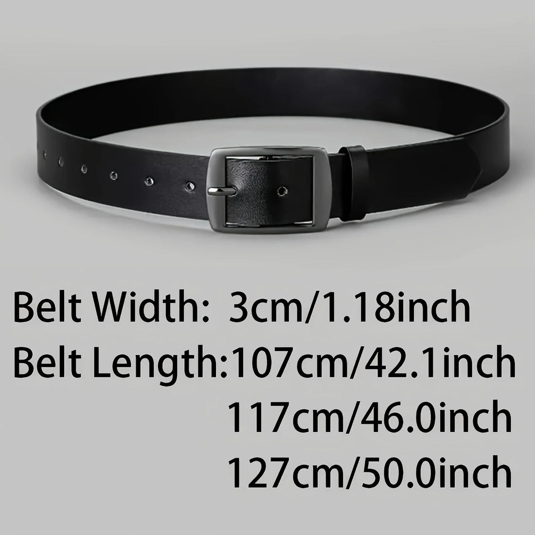 2pc Fashion Luxury Belt for Men PU Leather Belt Metal Pin Buckle Belt High Quality Designer Waist Strap Belt for Jeans Plus Size