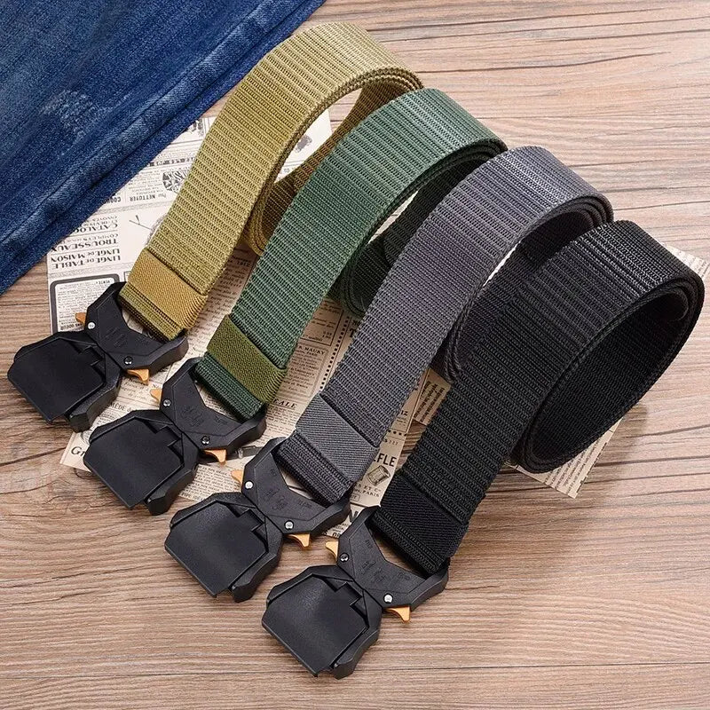 Men's Belt Outdoor Multi Function Belt High Quality Canvas For Nylon Male Luxury Belts Women's Sports Jeans Belt Neutral Belts