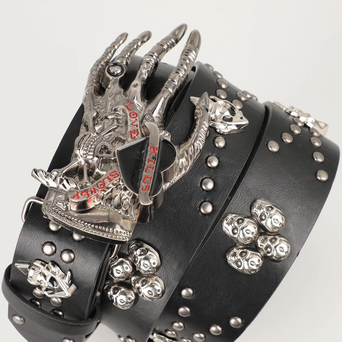 Gothic Punk Leather Y2k Belt For Women Men Skull Metal Buckle Waist Strap Designer Luxury Female Jeans Trouser Decorative Belts