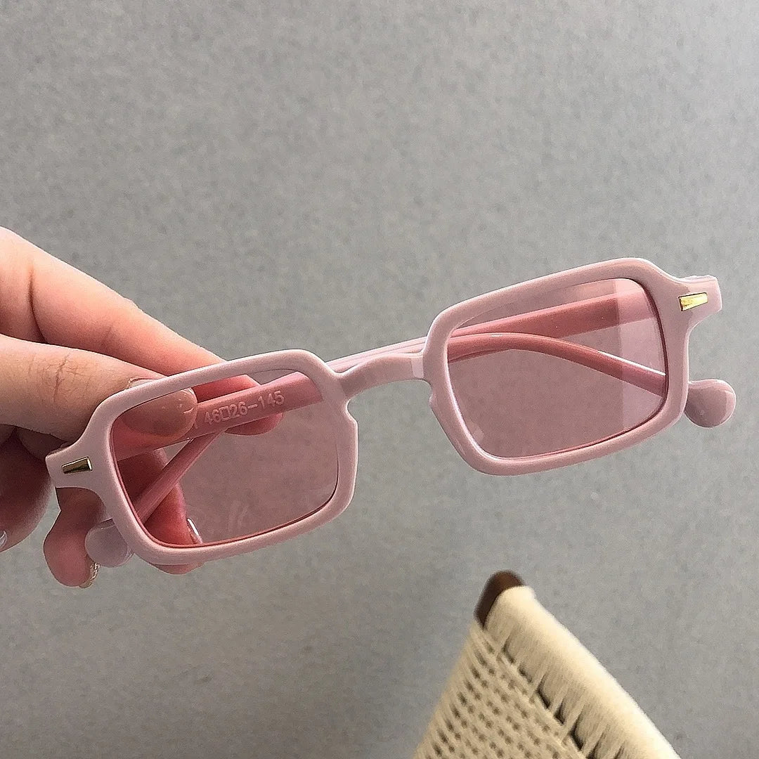 Simple Square Sunglasses Men and Women Retro Glasses Summer Sunshade Beach Fashion Glasses