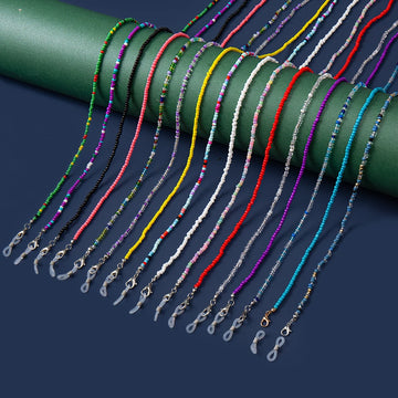 18 Colors Fashion Reading Glasses Chain Retro Beads Eyeglass Sunglasses Spectacle Cord Neck Strap String Mask Chain Eye wear