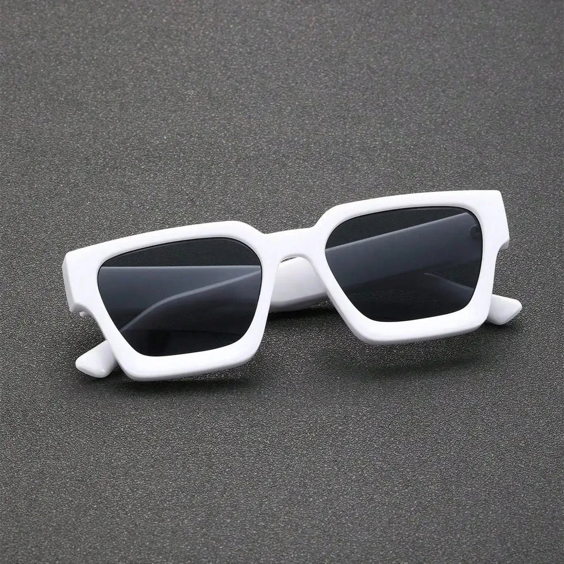Unisex Plastic Fashion Square Frame Sunglasses For Street Photography And Beach Trips Driving Accessories