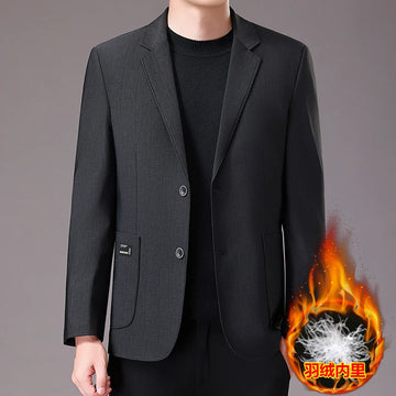 New high-quality men's fashionable and stylish casual down suits for autumn and winter, 80mm down suits, versatile jackets