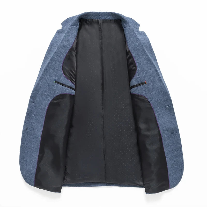 High quality Versatile Light Luxury Matte Smooth Fabric Suit Jacket for Young And Middle-Aged Men Autumn New Arrival