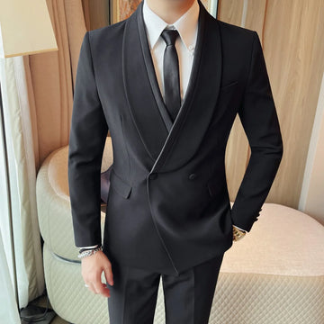 New men's suits, tall and straight, fashionable, cool and versatile. Autumn dress, casual and fitted, cool and stylish