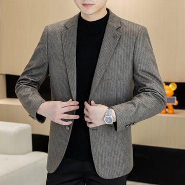 Autumn and winter new men's suits, two-button single-breasted jackets, men's casual business wear, formal wear, and men's suits