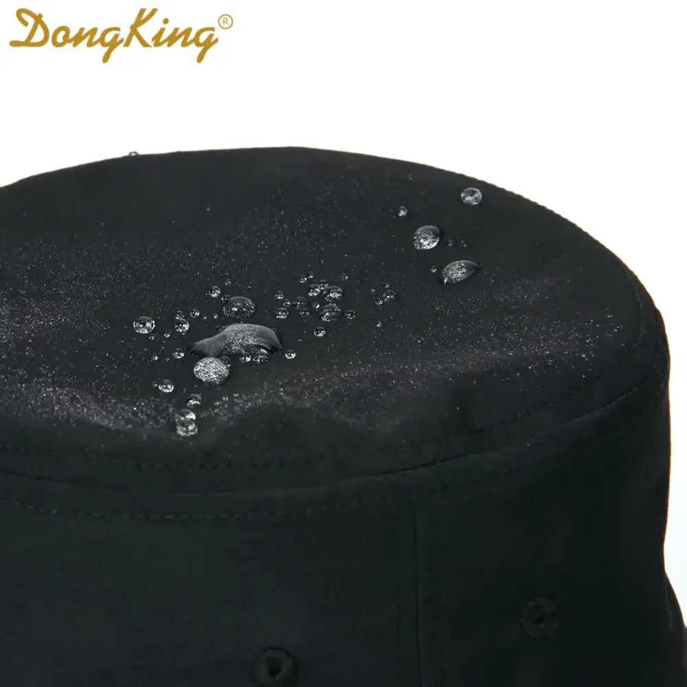 DongKing Waterproof Bucket Hats XX-Large Mens Womens UV/UPF 50 Lightweight Rain Hat Windproof Packable Hiking Camping