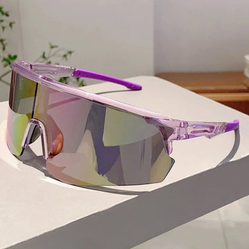 Vintage Round Sport Goggle Sunglasses - Outdoor Ski Punk Style Shades, UV400