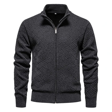New Fashion Sweaters Men's Cardigan Autumn Winter Fleece Knit Jumpers Male Sweater Hooded Plaid Korean Luxury Brand Coat