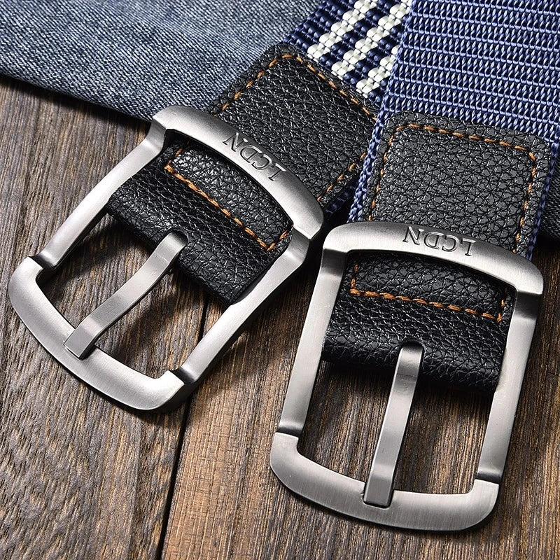 Men'S Belt Fashion Pin Buckle Canvas Belt Casual Women's Belt Outdoor Climbing Sports Training Belt With Cargo Pants Jeans Belts