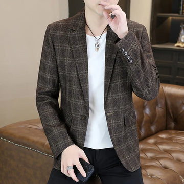 High-quality, fashionable, stylish and versatile autumn new Korean-style top, casual single suit, trendy jacket