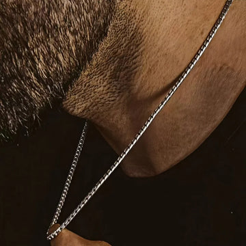 3mm Retro Men Stainless Steel Twisted Cuba Chain Necklace Simple Titanium Steel Necklace Hip Hop Jewelry Trendy Accessories