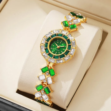 Luxury Rhinestone Women Watches Fashion Bracelet Band Ladies Quartz Wristwatch Reloj Mujer（Without Box）