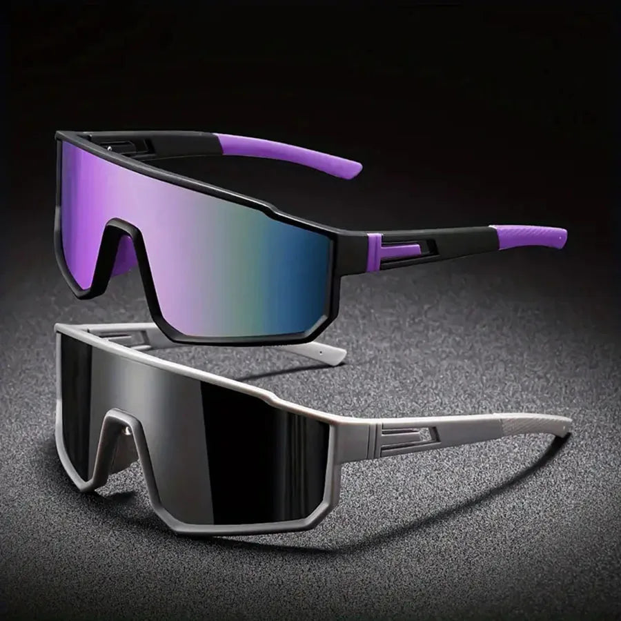 Men's Oversized Cycling Glasses for Men Bicycle Windproof Colorful Coating Sunglasses Outdoor Sports Motorcyc