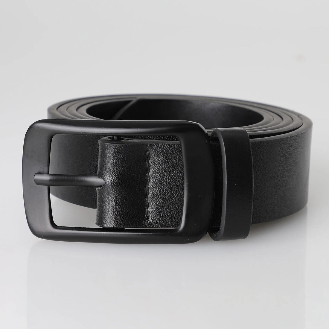 1pcs Men's Belt Classic Fashion PU Leather Belt High End Authentic Fashion Metal Buckle Women Belt Paired with Jeans Belt Unisex