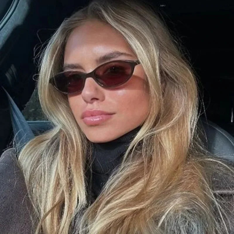 Ins 2024 Luxury Designer UV400 Sunglasses Women Men New Trendy Oval Sun Glasses Ladies Vintage Small Round Gafas De Sol