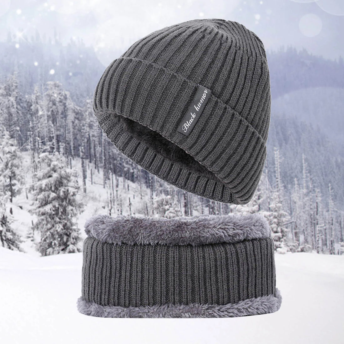 Men And Cap Hat Thicken Scarf Warm Knit Two-Piece Women And Windproof Winter Hats Men Ski Hats Hat Winter Women'S Gorro Invierno