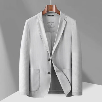 Summer ice silk suit men's Korean-style slim-fitting trendy brand top spring and autumn casual summer wear sun-protective jacket