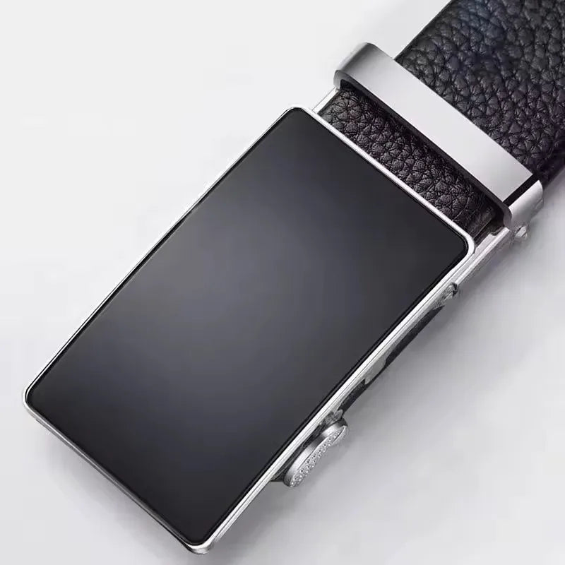 Fashion Business Men's Belt Genuine Luxury Brand Belt Alloy Buckle Belt High-Quality PU Leather Soft Belt With Cargo Pants Jeans