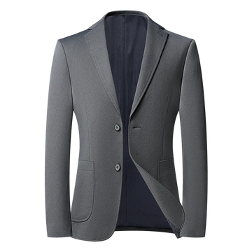 New autumn single suit, high-quality, fashionable and stylish Dad's wear, casual business fit, high-end lapel suit, two-button t