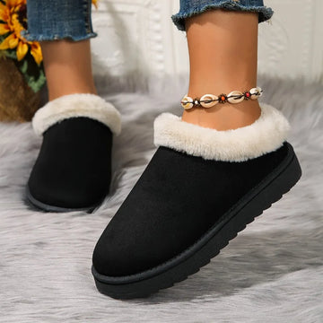 Winter New Fashion Women's Snow Boots with Fleece Lining, Warm and Thick Soles, Low-cut, Round Toe, Stylish Snow Boots 2025