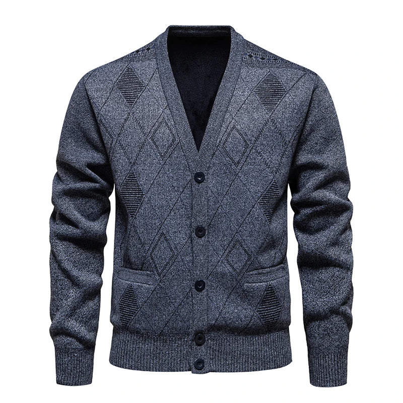Male Knitted Sweater Jacket Men's Sweater Cardigan Casual Streetwear European Zip Cardigan Autumn Winter Clothing