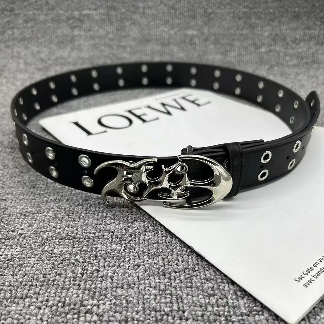 New Stylish Y2K Hollow PU Leather Fashion Punk Belt For Men Women-Trendy Accessory For Gift Giving，Neutral Waist Belts Plus Size