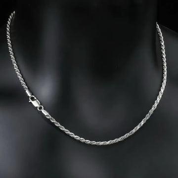 Hip Hop Men Stainless Steel Twist Chain Necklace Handmade Spring Buckle Basic Necklace Simple Jewelry Fashion Women Accessories