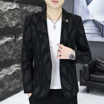 The new men's mini suit in the autumn of 2025, a Korean-style slimming and trendy hairstylist, and a small coat for social young