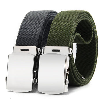 1Pcs New Fashion Unisex Tactical Waist Belt Jeans Male Casual Men Women Belt Canvas 3.0cm Webbing Waistband Ceinture Femme Belts