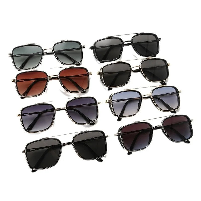 Vintage Square Sunglasses Women Men Brand Designer Metal Frame Gradient Punk Sun Glasses for Male Outdoor Driving Shades UV400