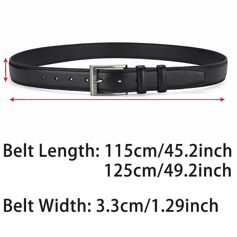 Men's Belt 2023New Casual Business Alloy Buckle Belt High End Luxury Authentic Fashion Belt Jeans Belt Gift for Boyfriend Or Dad