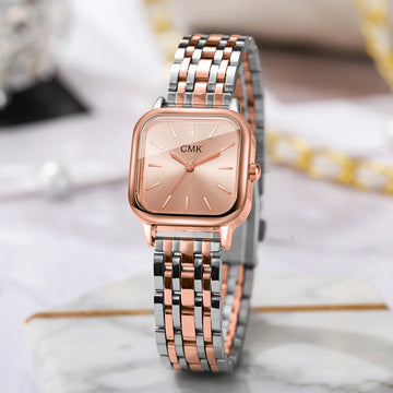 Fashion Square Women Quartz Watch Ladies Casual Alloy Strap Wristwatches Girls Clock Reloj Mujer