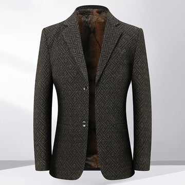 High-quality, fashionable, versatile and stylish men's autumn and winter thick jackets, casual suits, single-piece men's suits