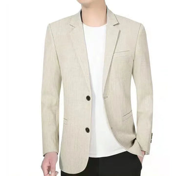2025 new style suit jacket for middle-aged and young people, business casual, fashionable and handsome, solid color single Weste