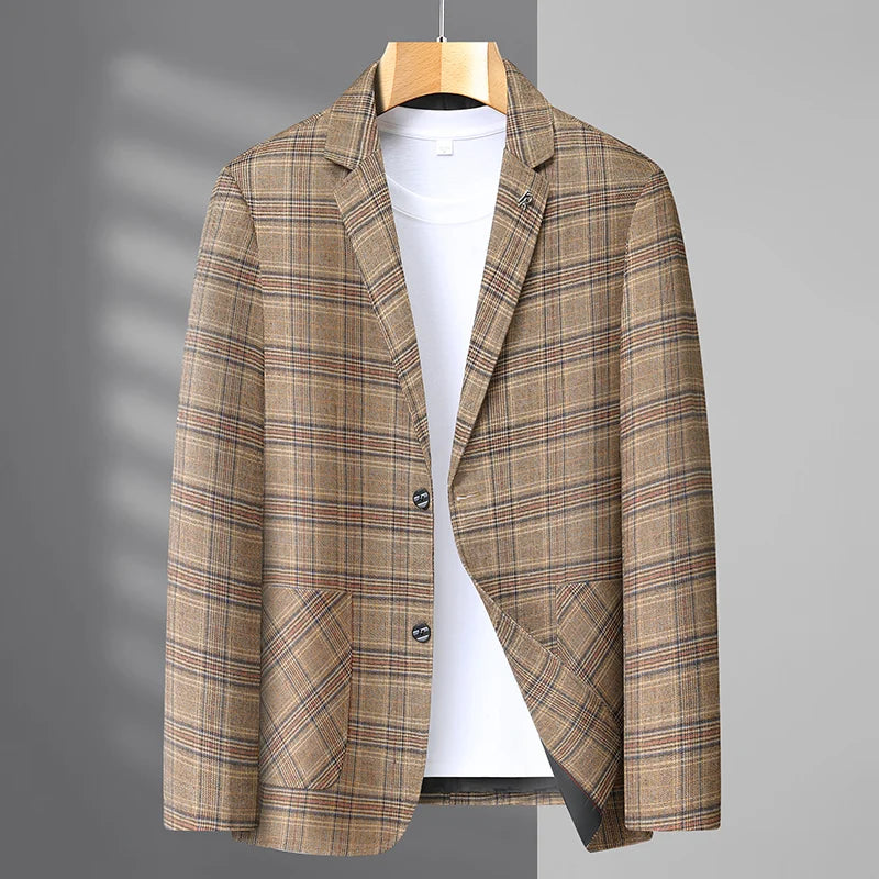 High-end casual and trendy men's suit jackets for spring and autumn, business fashion, cool and slimming suit jackets
