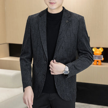 Autumn and winter new men's suits, two-button single-breasted jackets, men's casual business wear, formal wear, and men's suits