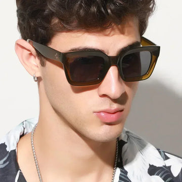 Oversized Square Sunglasses - Vintage Big Frame Shades, UV400