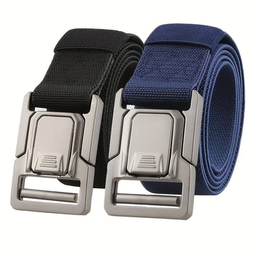 Men's Sports Belt Aluminum Alloy Buckle Nylon Multifunctional Leisure Canvas Waistband Multipurpose Outdoor Belts For Men Women