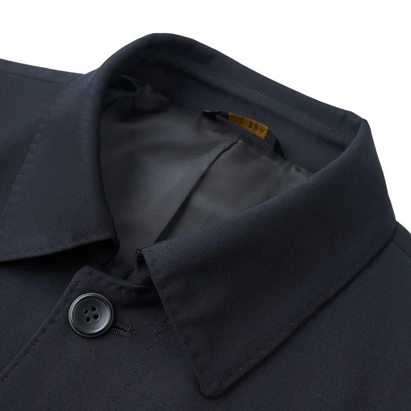 The new four-season men's formal suit is a slimming, fashionable and stylish business casual men's windbreaker two-piece set