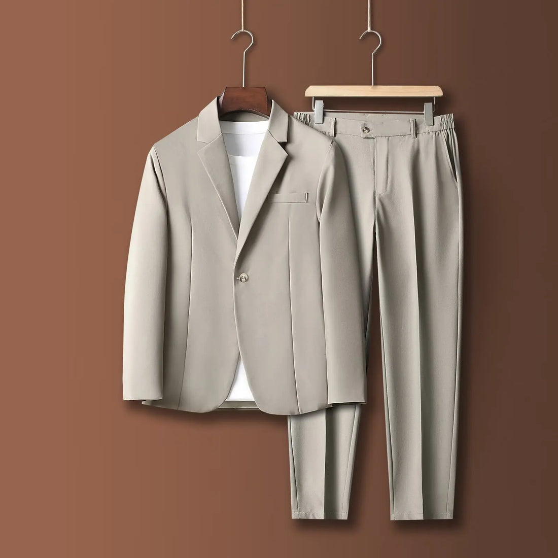 Men's Casual Suit Jacket Korean Style Loose Trendy Single-Breasted Shoulder Spring Autumn Cool Stylish