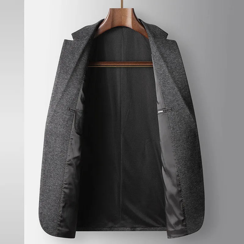 2025 High-quality men's fashion boutique British style stylish, versatile and trendy business casual suit jacket