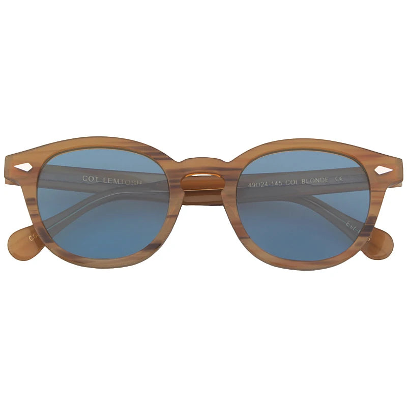 Sun Glasses Man Johnny Depp Lemtosh Polarized Sunglasses Woman Luxury Brand Vintage Acetate Frame Green Drivering Goggles