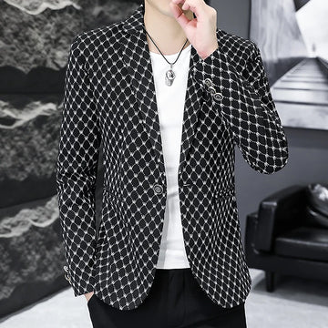 High-quality autumn and winter fashion and coolness season new suit for men, young men's fitted small suit, single jacket for me