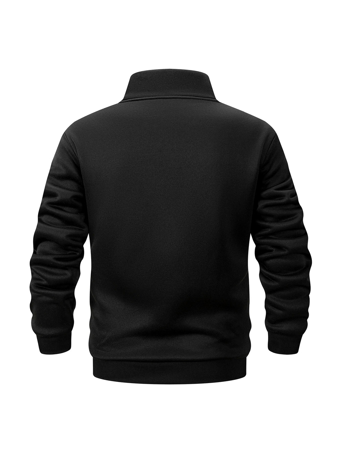 Men's Collar Half zipper Sweatshirts Winter Fleece Casual Pullover for Male Sweat Outdoor Turtleneck Coats Solid Sports Clothing