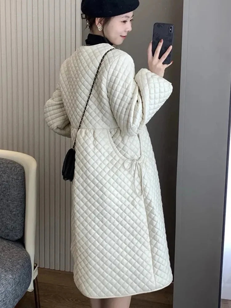 Winter Korean Skirt Design Long Parkas Coats Women Plus Size 4xl Loose Chaquetas Jackets Casual Warm Casaco Elegant Overcoats